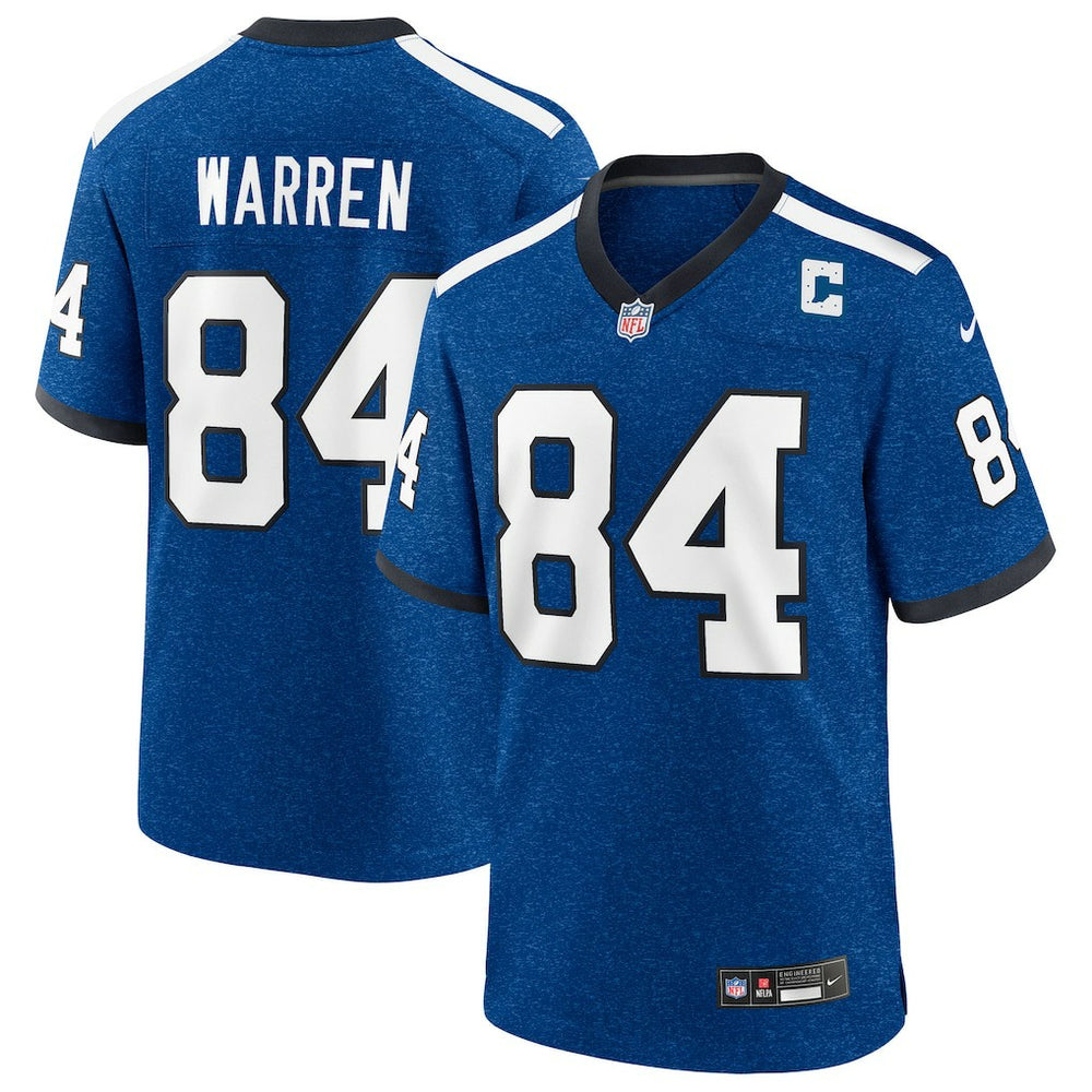 Tyler Warren Indianapolis Colts Alternate 2 Indiana Nights Game Jersey - Heather Royal Jerseys