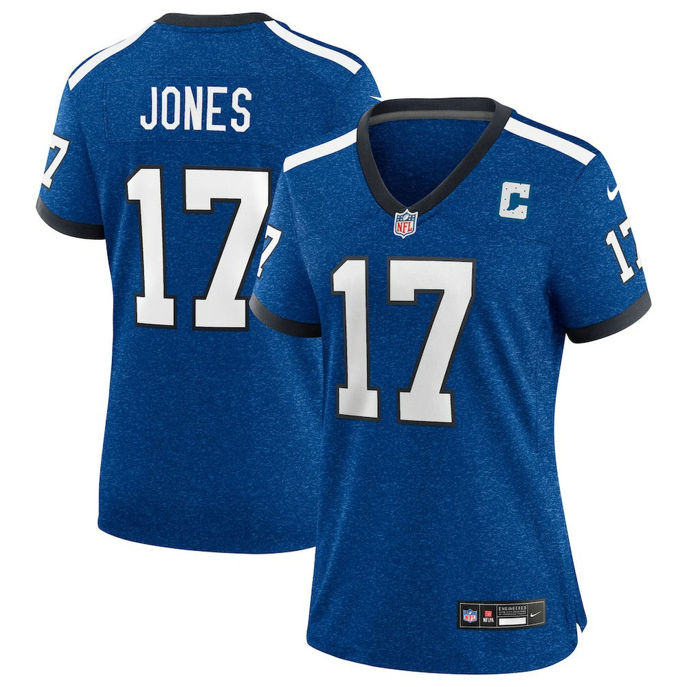 Daniel Jones Indianapolis Colts Women's Alternate 2 Indiana Nights Game Jersey - Heather Royal Jerseys