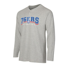 Philadelphia 76ers Concepts Sport Hawthorn Thermal Knit Long Sleeve Henley T-Shirt Gray outlet