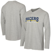 Indiana Pacers Concepts Sport Hawthorn Thermal Knit Long Sleeve Henley T-Shirt Gray