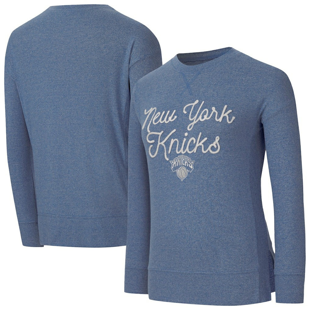 New York Knicks Concepts Sport Women's Rigor Long Sleeve Jersey T-Shirt Royal outlet