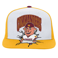 Washington Commanders Youth Team Mascot Snapback Hat - White Hats
