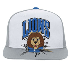 Detroit Lions Youth Team Mascot Snapback Hat - White Hats