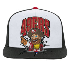 San Francisco 49ers Youth Team Mascot Snapback Hat - White Hats