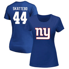 Cam Skattebo New York Giants Women's Plus Size Name & Number Scoop Neck T-Shirt - Royal T-shirts