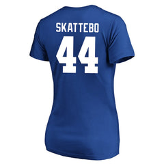 Cam Skattebo New York Giants Women's Plus Size Name & Number Scoop Neck T-Shirt - Royal T-shirts
