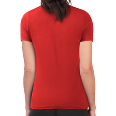 Florida Panthers G-III 4Her by Carl Banks Women's Super-Slim Lightweight Pinstripe Circle Graphic T-Shirt - Red | US 203505359