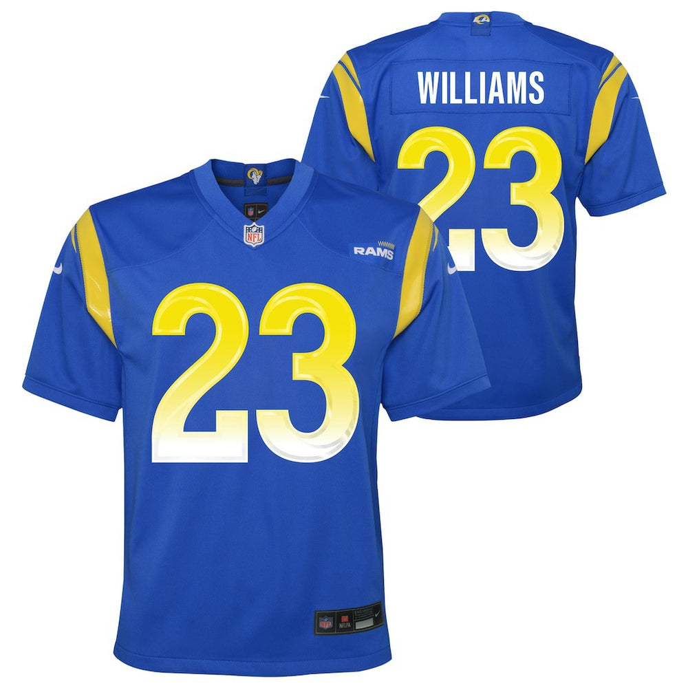 Kyren Williams Los Angeles Rams Youth Team Game Jersey - Royal Jerseys