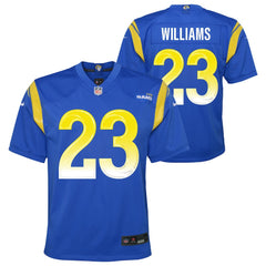 Kyren Williams Los Angeles Rams Youth Team Game Jersey - Royal Jerseys