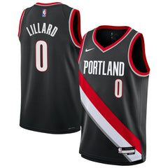 Damian Lillard Portland Trail Blazers Youth Swingman Jersey Icon Edition Black - Nike