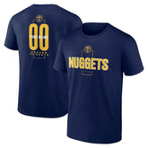 Denver Nuggets Center Court Name & Number Custom T-Shirt Navy outlet