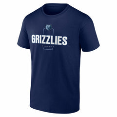 Memphis Grizzlies Center Court Name & Number Custom T-Shirt Navy