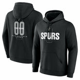San Antonio Spurs Center Court Name & Number Custom Hoodie Black outlet