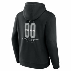San Antonio Spurs Center Court Name & Number Custom Hoodie Black outlet