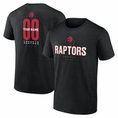 Toronto Raptors Center Court Name & Number Custom T-Shirt Black outlet