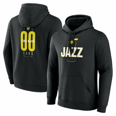 Utah Jazz Center Court Name & Number Custom Hoodie Black outlet