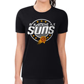 Phoenix Suns G-III 4Her by Carl Banks Women's Super-Slim Lightweight Pinstripe Circle Graphic T-Shirt Black outlet