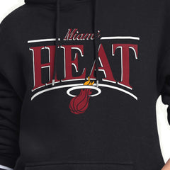 Miami Heat Starter Women's Arch Stripe Fleece Hoodie Black