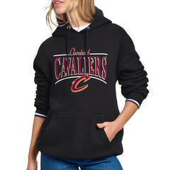 Cleveland Cavaliers Starter Women's Arch Stripe Fleece Hoodie Black