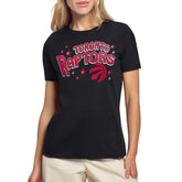 Toronto Raptors Starter Women's Fireworks T-Shirt Black