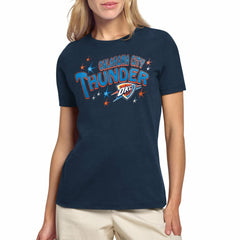 Oklahoma City Thunder Starter Women's Fireworks T-Shirt Navy outlet