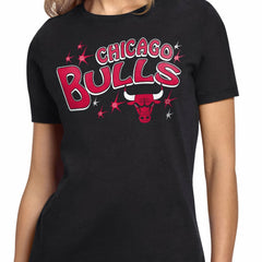 Chicago Bulls Starter Women's Fireworks T-Shirt Black outlet