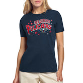 New Orleans Pelicans Starter Women's Fireworks T-Shirt Navy