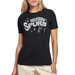 San Antonio Spurs Starter Women's Fireworks T-Shirt Black