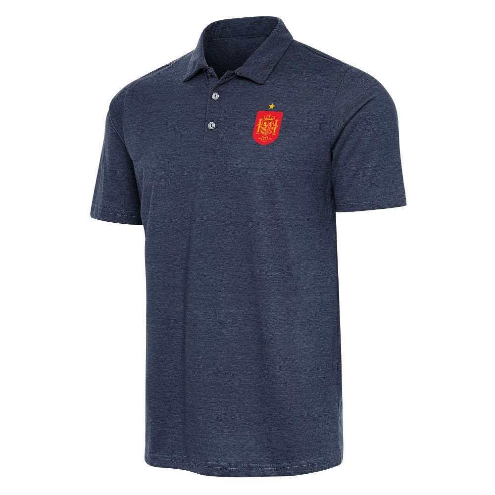 Spain National Team Antigua Peak Polo Heather Navy