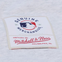 Atlanta Braves Mitchell & Ness Women's Script Cropped Boxy T-Shirt - Heather Gray T-shirts