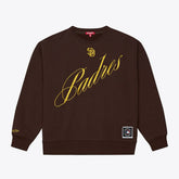 San Diego Padres Mitchell & Ness Women's Script Sweatshirt - Brown Sweatshirts