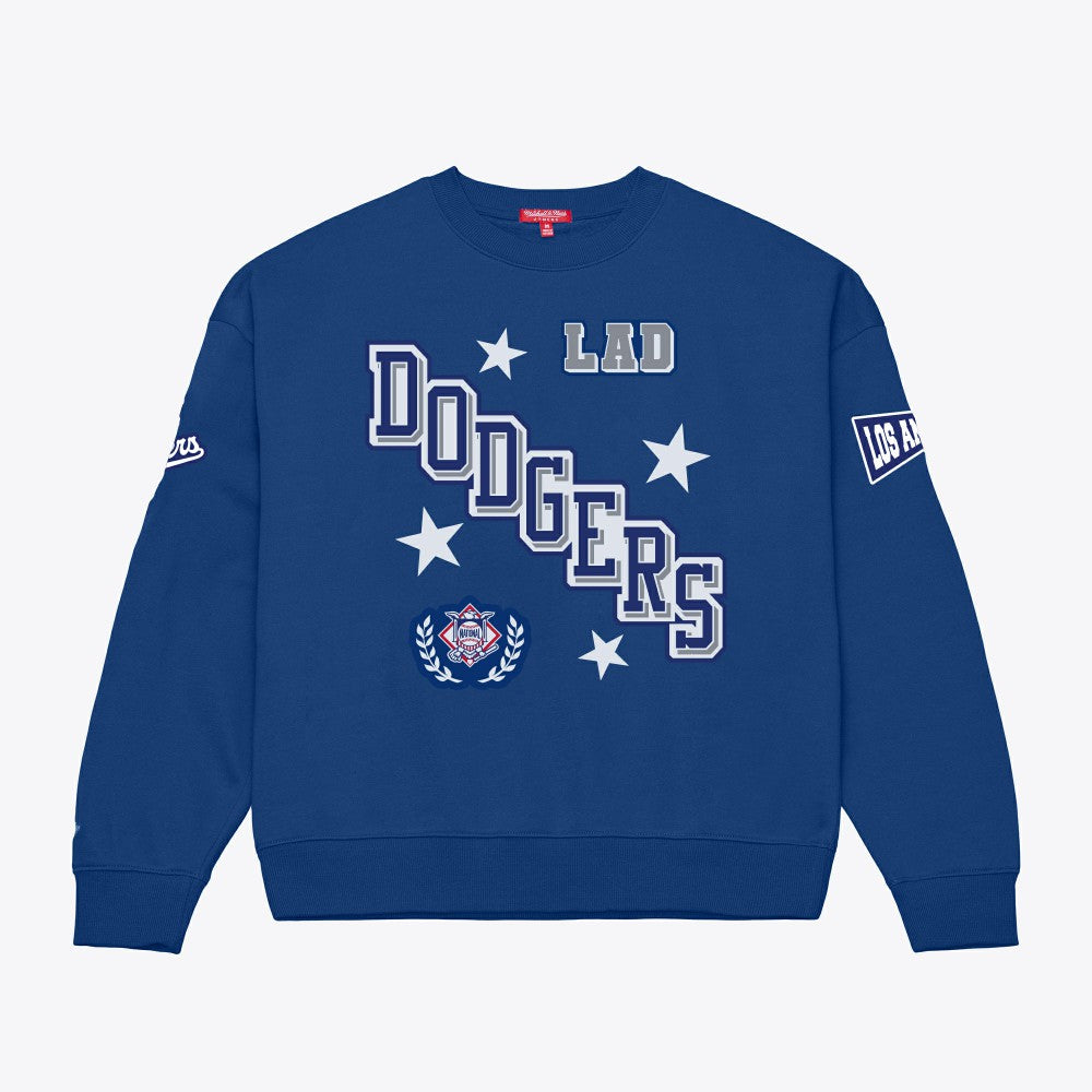 Los Angeles Dodgers Mitchell & Ness Women's Pep Rally Sweatshirt - Royal Sweatshirts