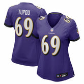 Josh Tupou Baltimore Ravens Women's Team Game Jersey - Purple Jerseys