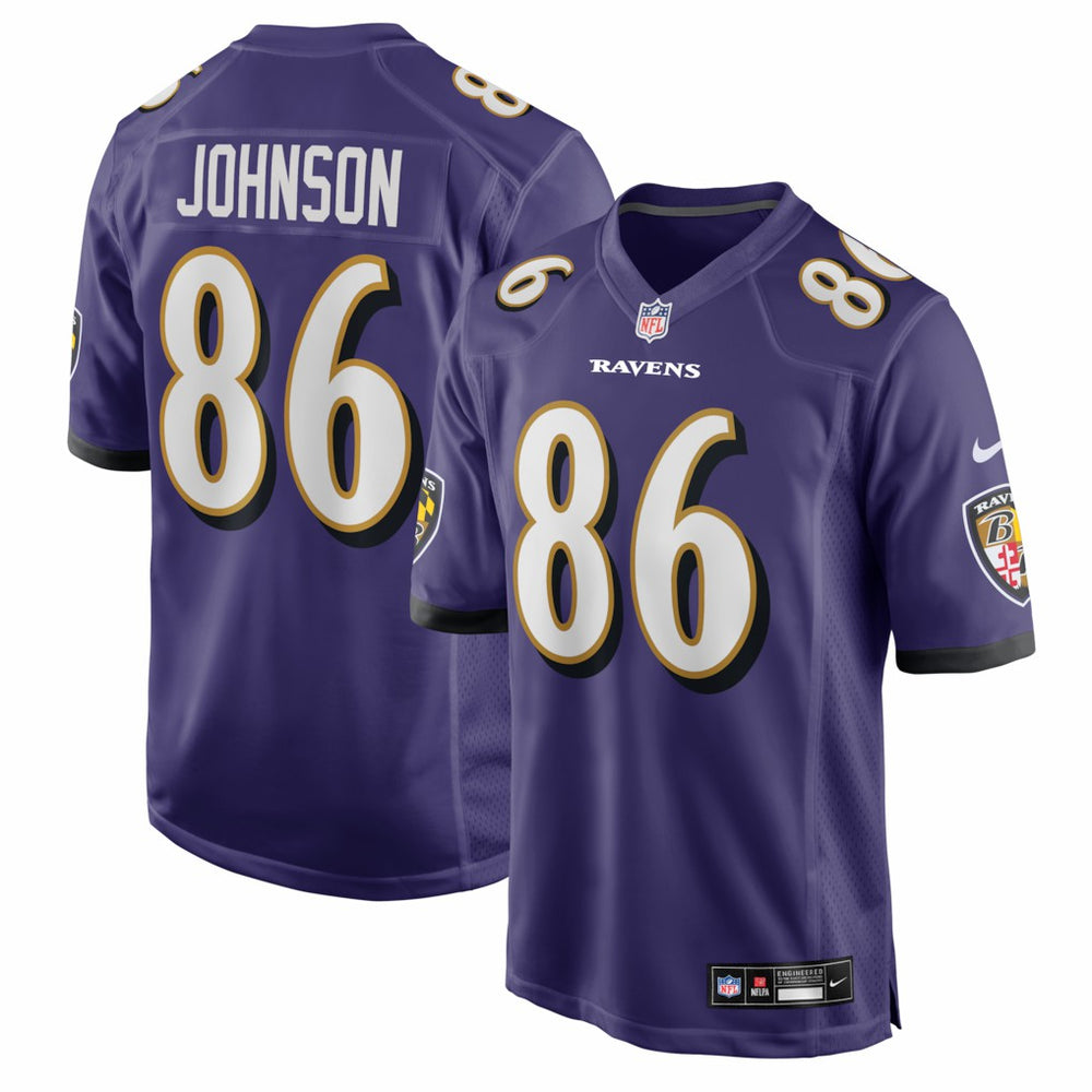 Cornelius Johnson Baltimore Ravens Team Game Jersey - Purple Jerseys