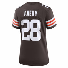 Tre Avery Cleveland Browns Women's Team Game Jersey - Brown Jerseys
