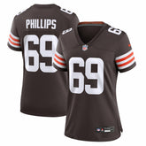 Tyre Phillips Cleveland Browns Women's Team Game Jersey - Brown Jerseys