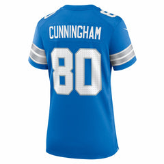 Malik Cunningham Detroit Lions Women's Team Game Jersey - Blue Jerseys