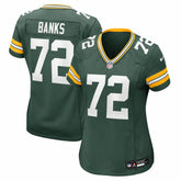 Brant Banks Green Bay Packers Women's Team Game Jersey - Green Jerseys