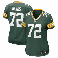 Brant Banks Green Bay Packers Women's Team Game Jersey - Green Jerseys