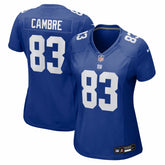 Dalen Cambre New York Giants Women's Team Game Jersey - Royal Jerseys