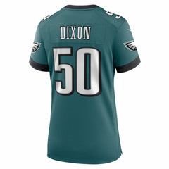 Lance Dixon Philadelphia Eagles Women's Team Game Jersey - Midnight Green Jerseys