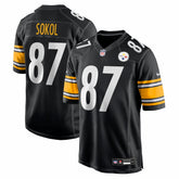 Matt Sokol Pittsburgh Steelers Team Game Jersey - Black Jerseys