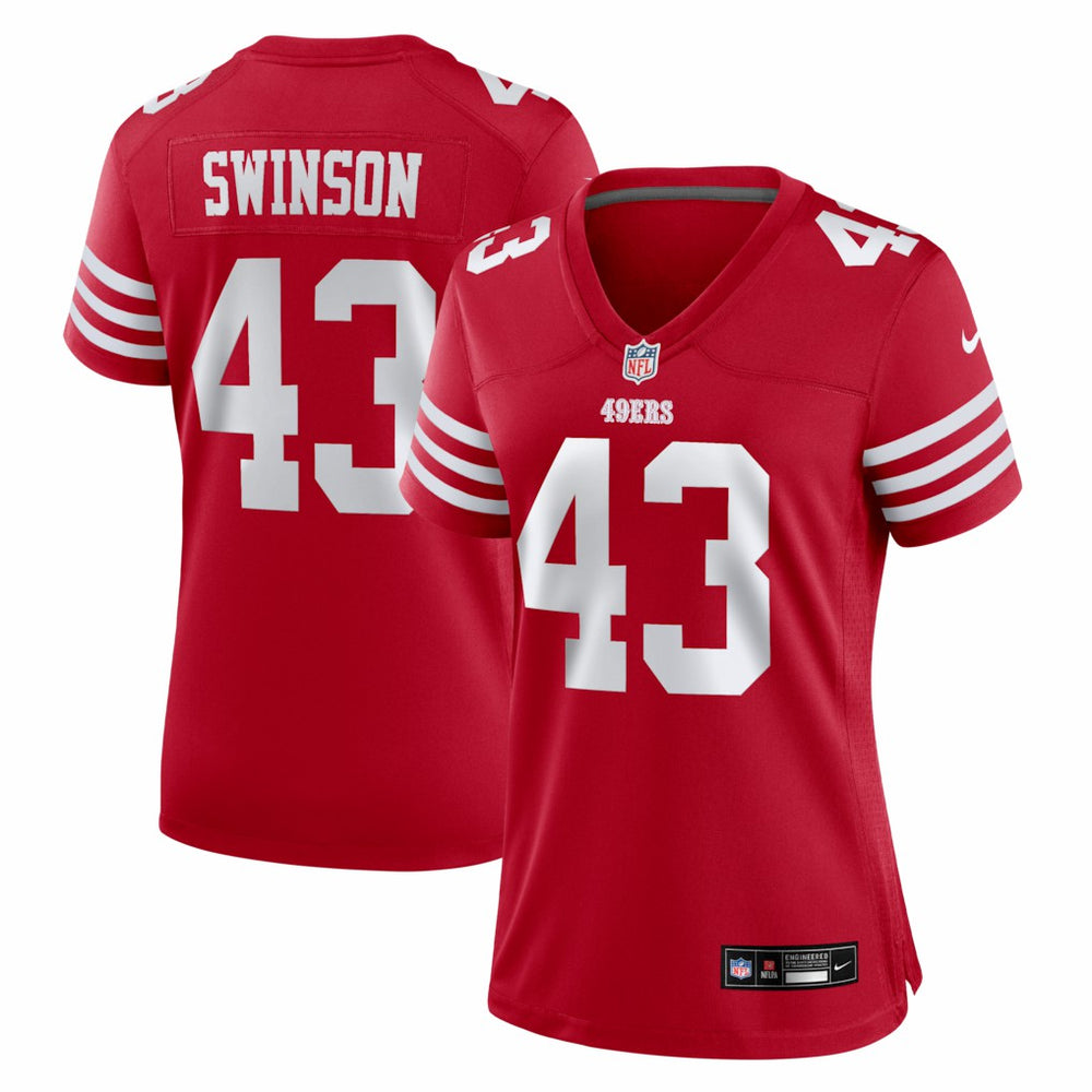 Messiah Swinson San Francisco 49ers Women's Team Game Jersey - Scarlet Jerseys