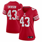 Messiah Swinson San Francisco 49ers Women's Team Game Jersey - Scarlet Jerseys