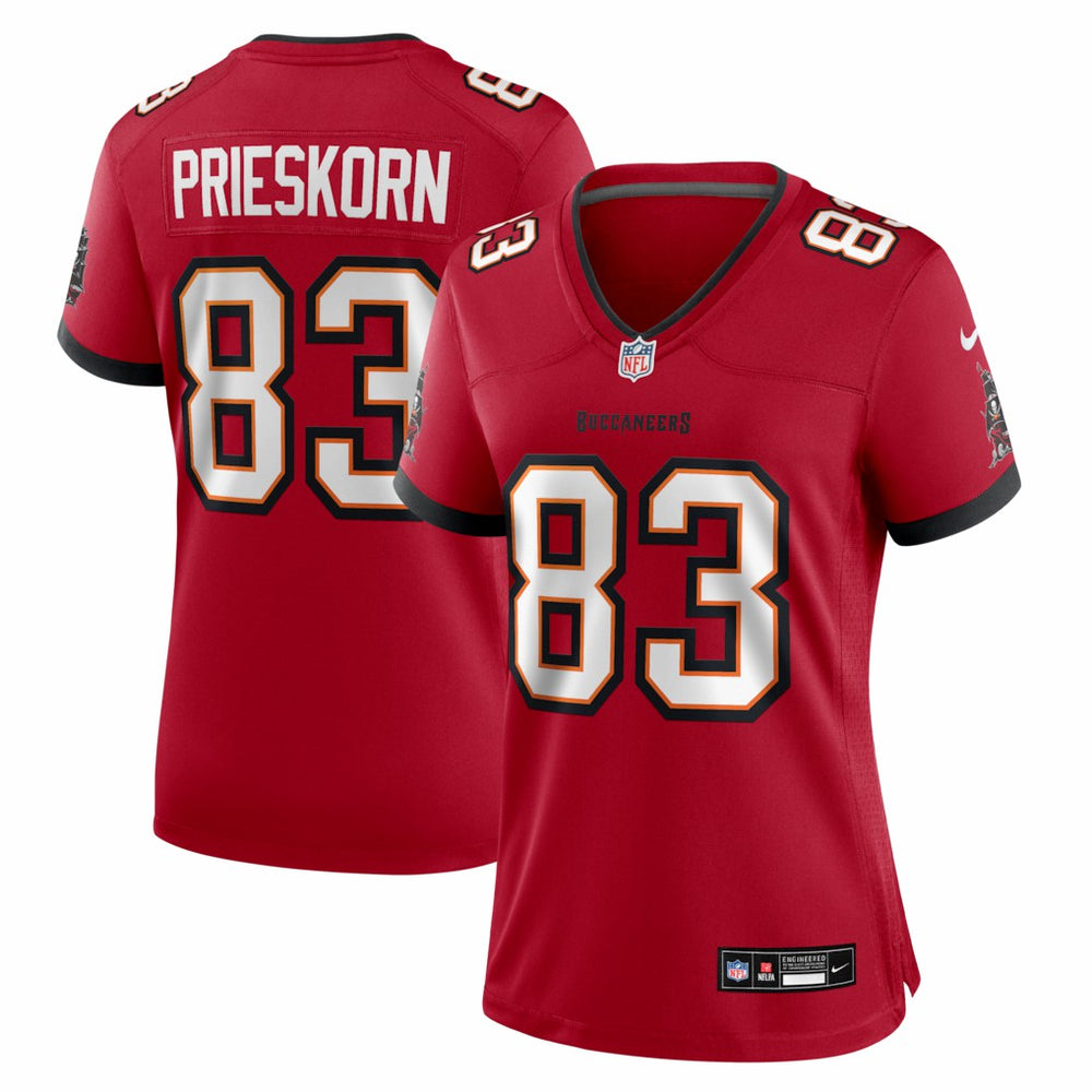 Caden Prieskorn Tampa Bay Buccaneers Women's Team Game Jersey - Red Jerseys