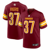 Car'lin Vigers Washington Commanders Team Game Jersey - Burgundy Jerseys