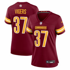 Car'lin Vigers Washington Commanders Women's Team Game Jersey - Burgundy Jerseys