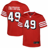 The Faithful San Francisco 49ers Youth Alternate 2 Game Jersey - Scarlet Jerseys