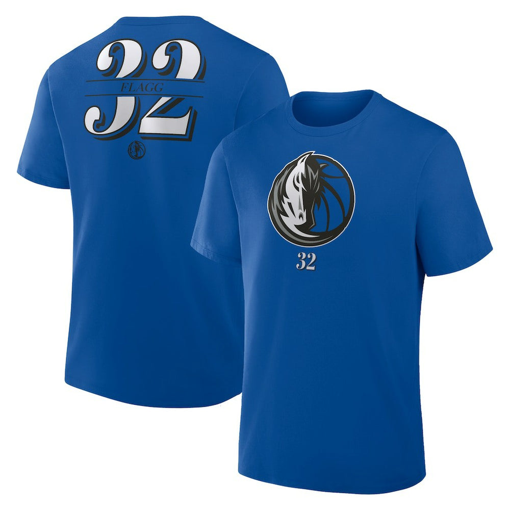 Cooper Flagg Dallas Mavericks In The Paint Name & Number T-Shirt Blue - Fanatics