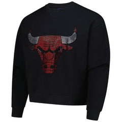 Chicago Bulls Terez Unisex Oversized Gemstone Logo Sweatshirt Black outlet